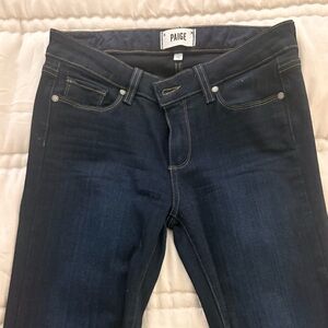 Paige Denim Dark Blue Stretch Skinny Jeans size 28